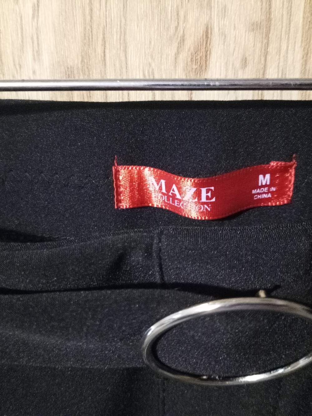 MAZE Black Straight-Leg Pants
